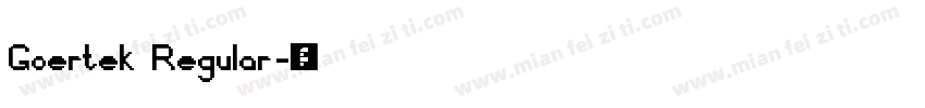 Goertek Regular字体转换